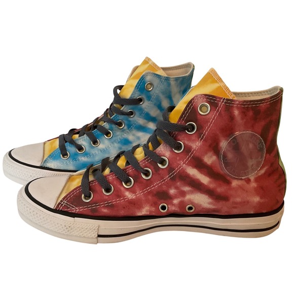 Converse Chuck Taylor All Star Pro High Tie Dye Color Pride Smiley M7 W9 A02028C - Picture 2 of 8